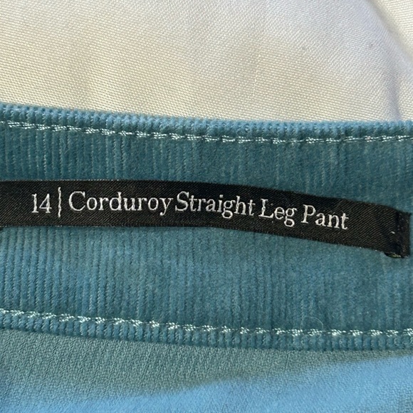 Talbots Stretch Corduroy Straight Leg Pants Size 14 - Picture 5 of 8